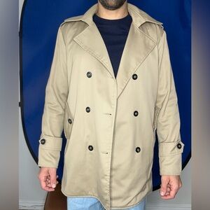 Beautiful Tan/khaki Peacoat Sz Medium